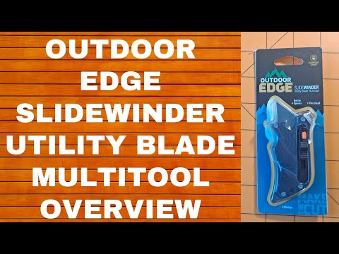 Outdoor Edge Slidewinder utility knife multi-tool blade change