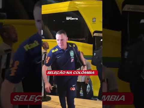 Seleção barsileira reunida na Colômbia, para as eliminatórias da Copa.
