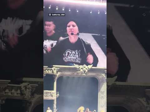 Lady Gaga pays tribute to Ozzy Osbourne at while performing live