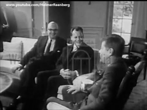 October 5, 1962 - President John F. Kennedy with Mayor of West Berlin, Willy Brandt