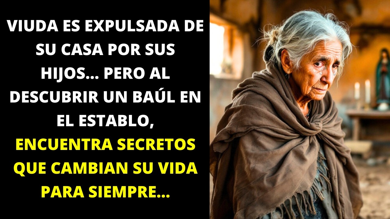 VIUDA EXPULSADA POR SUS HIJOS DESCUBRE BAÚL EN EL ESTABLO Y SECRETOS QUE CAMBIAN SU VIDA…