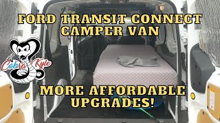 Simple and Affordable Upgrades for any Van Life Build! - Ford Transit Connect Camper Van Conversion