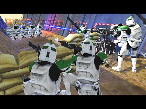25 Clone Death Tunnel vs 1,000 Battle Droids! - Men of War: Star Wars Mod Battle Simulator
