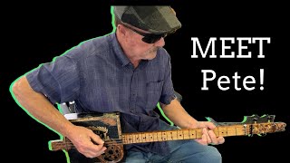 Going Down the Road Feeling Bad  w. Pete on Fretless Cigar Box Guitar 🎸