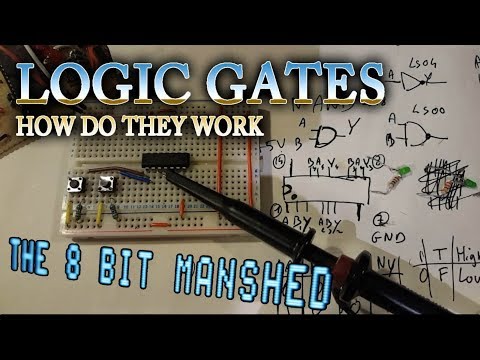 Building a small Z80 computer #3 - Intro to logic ICs:  AND & OR Gates & Hex Inverter