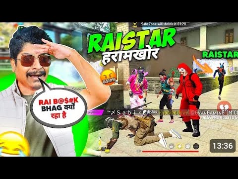 India’s Fastest Player Raistar Always left me Alone - मुझे छोड़ कर भाग गया 😭 -Free Fire Max