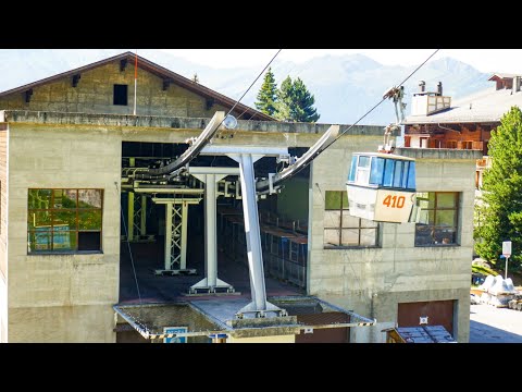 Savoleyres - Die letzte Giovanola Gondelbahn im Skigebiet 4 Vallees.