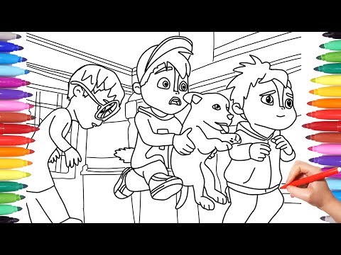 Alvinnn and the Chipmunks, Alvin Coloring Pages for Kids, How to Draw and Color Alvin Simon Theo
