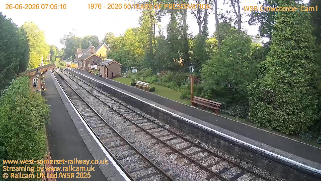 Live webcam view of Crowcombe Heathfield Heritage Station