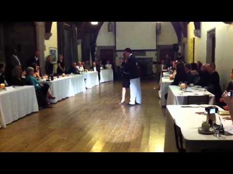  Faye Lopez  and  Bryant Lopez  are  dancing  to  the  tango  "  Gloria  "