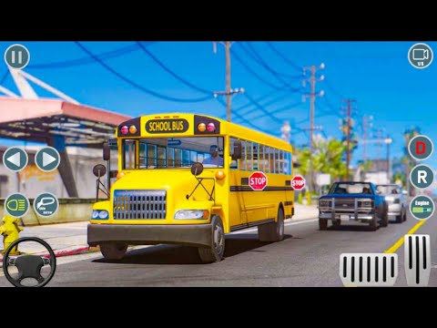City High School Bus 2021 Driving Simulator | Transport Children To School PRO - Android Gameplay HD