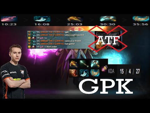 gpk~ Invoker Mid vs AMMAR THE F [ATF] Outworld Destroyer Dota 2 Full Gameplay Patch 7.31b