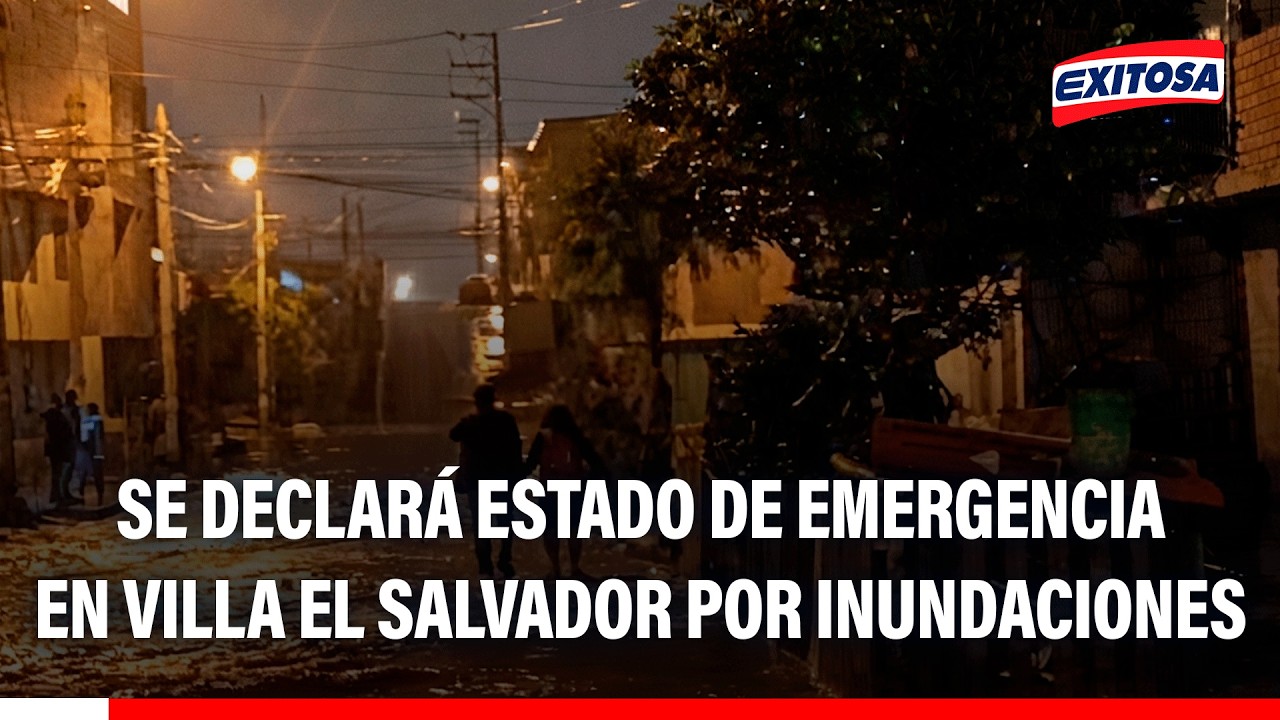 🔴🔵 Ministro de Vivienda llegó hasta Villa El Salvador para ver la situación tras las inundaciones