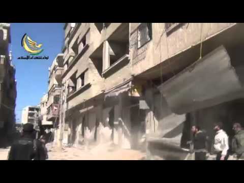 استهداف قوات النظام من قبل لواء شهداء الإسلام في مدينة داريا في محافظة ريف دمشق