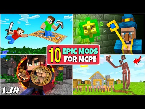 Annie X Gamer - Top 10 epic mods for minecraft pocket edition || Best Minecraft mods 1.19 || Annie X Gamer ||