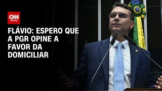 Vídeo: Flávio diz que espera opinião favorável da PGR para prisão domiciliar de Bolsonaro | AGORA CNN