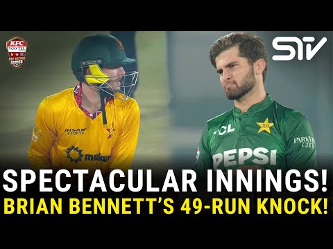 Brian Bennett’s 49-Run Knock! | Pakistan vs Zimbabwe | Match 01 | Tri Nation Series | PCB | M3W1U