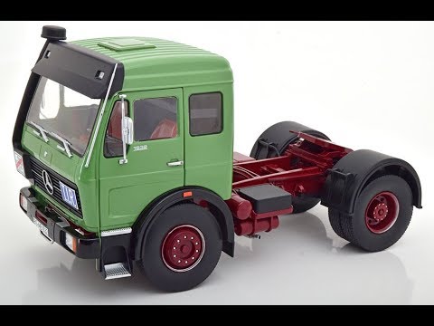 Modelissimo: Road Kings Mercedes NG 1632 green-darkred 1/18