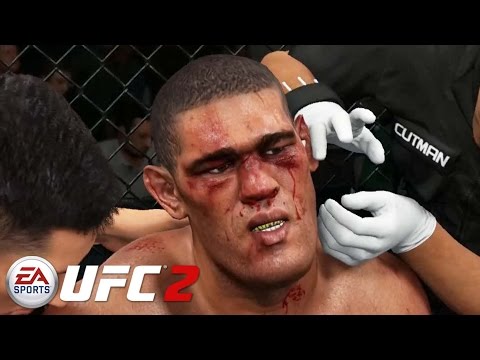 EA Sports UFC 2 - Mike Tyson vs Bigfoot Silva Gameplay PS4 / Xbox One