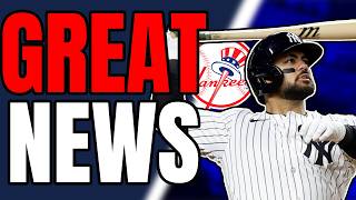 BIG Yankees UPDATE: GREAT NEWS| What Now?
