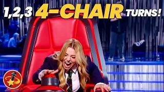10 MIND-BLOWING 4-Chair Turns on The Voice Kids France 2025! 🇫🇷