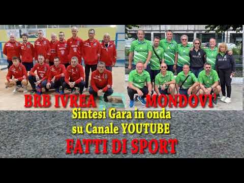 Bocce: Promo Video Footage of the BRB Ivrea vs. Mondovi' Match, 2025/2026 Serie A Championship - ...