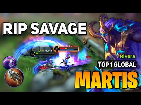 RIP SAVAGE! Martis Best Build 2023 [ Martis Top 1 Global Gameplay ] By Rivera - Mobile Legends