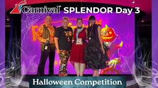 Carnival Splendor | Lily enters a Halloween costume competition | Day 3 cruise