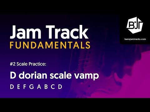 D dorian scale vamp Jam Track - BJTF #2-3