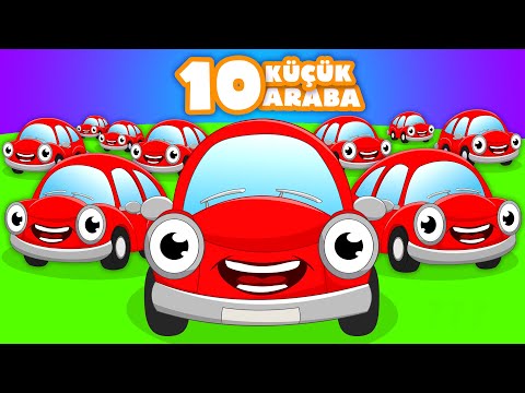 10 Küçük Araba | Eğitici ve Eğlenceli Çocuk Şarkısı | Taşıtları ve Sayıları Öğreten Şarkı