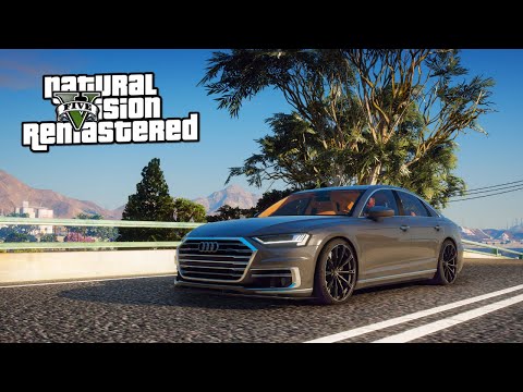 GTA V Remake - Insane Graphics MOD Audi S8 Gameplay With Logitech G29