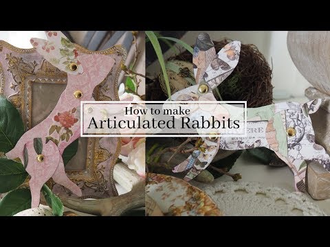 How to make Articulated Rabbit Decorations