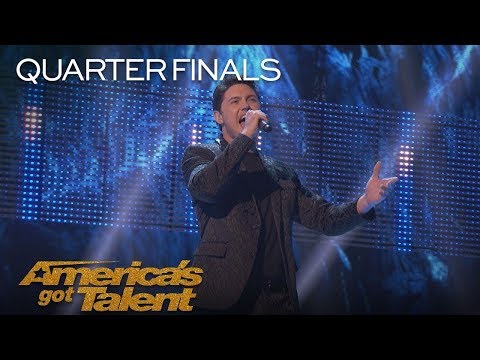 Daniel Emmet Singer Performs I Don't Want To Miss A Thing In Italian   America's Got Talent 2018
