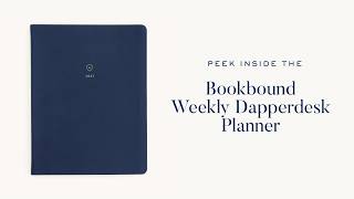 Peek Inside the 2027 Weekly Bookbound Dapperdesk Planner | Simplified® by Emily Ley