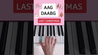 Last Christmas (Piano Tutorial) #lastchristmas #christmaspiano #christmaspianomusic #easypiano