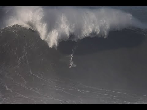 Ross Clarke-Jones Tow Surfing Historic Swell in Nazare - Shannon Reporting