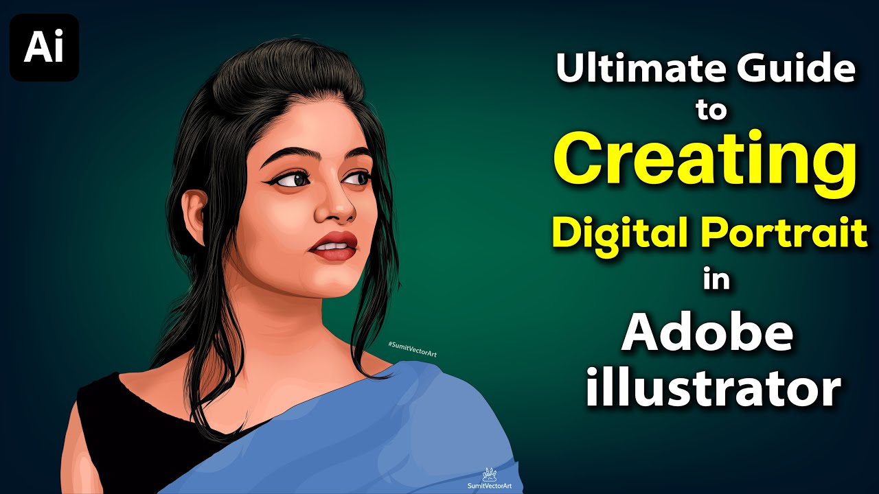 The Ultimate Guide to Creating Digital Portrait in Adobe Illustrator | Vector Art