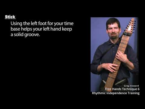 Chapman Stick Basic Free Hands Technique 6 Rhythmic Independence Training with Greg Howard
