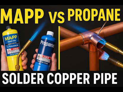 How to Solder Copper Pipe | MAPP vs Propane Explained + 22mm Tee Joint Tutorial