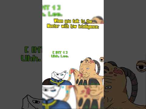 When you talk to the Master with low intelligence in Fallout 1: #memes #shorts #fallout