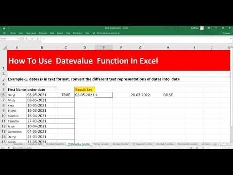 How to convert a date in text format into excel date | How To Use Datevalue Function In Excel