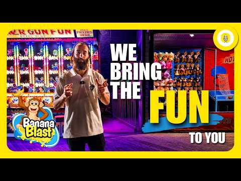We Bring the Arcade to You! | Banana Blast - The Perlowitz Show
