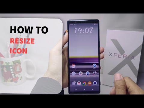 How To Resize Icon On Sony Xperia | Increase Decrease Icon In Sony Xperia
