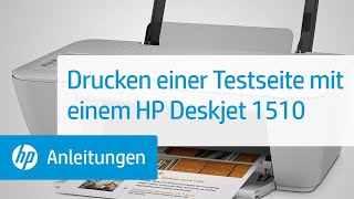 Drucken einer Testseite – Druckerserien HP Deskjet 1510 und HP Deskjet Ink Advantage 1510