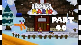 preview picture of video 'Paper Mario Part 40 - Build a Snowman'
