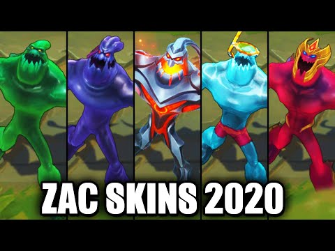 All Zac Skins Spotlight 2020 (League of Legends)