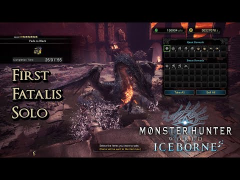 Monster Hunter World Iceborne - My First Fatalis Solo Kill - Livestream Highlight