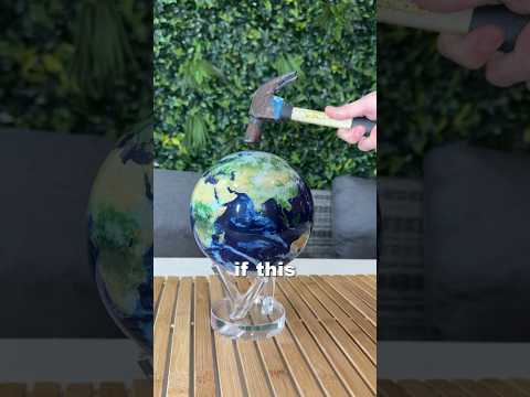 Earth with Clouds MOVA Globe - Mô hình Quả địa cầu tự xoay