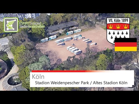 Stadion Weidenpescher Park / Altes Stadion Köln | VfL Köln 1899 | 360° Rotation | Google Earth