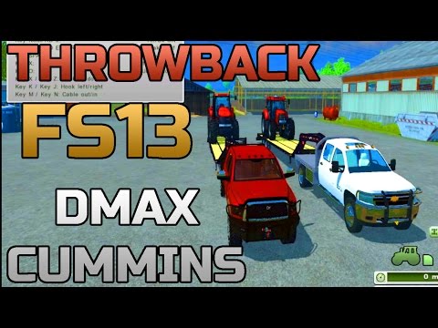 FARMING SIMULATOR 2013 | THROWBACK | CUMMINS AND DMAX HAULING CASE IH